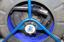 Alternative view of Patriot “Standard” Blue Sewer Camera Push Rod