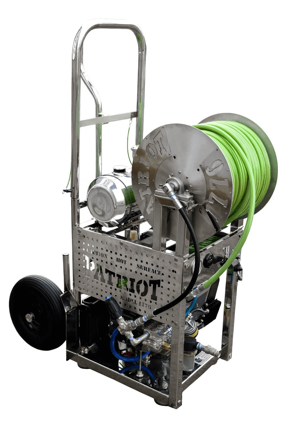 Patriot 1776 Portable Dolly Hydro Jetter in action