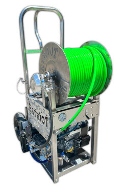 Patriot 1776 Portable Dolly Hydro Jetter in action